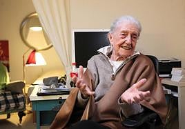 Margarita Alexandre durante una entrevista.