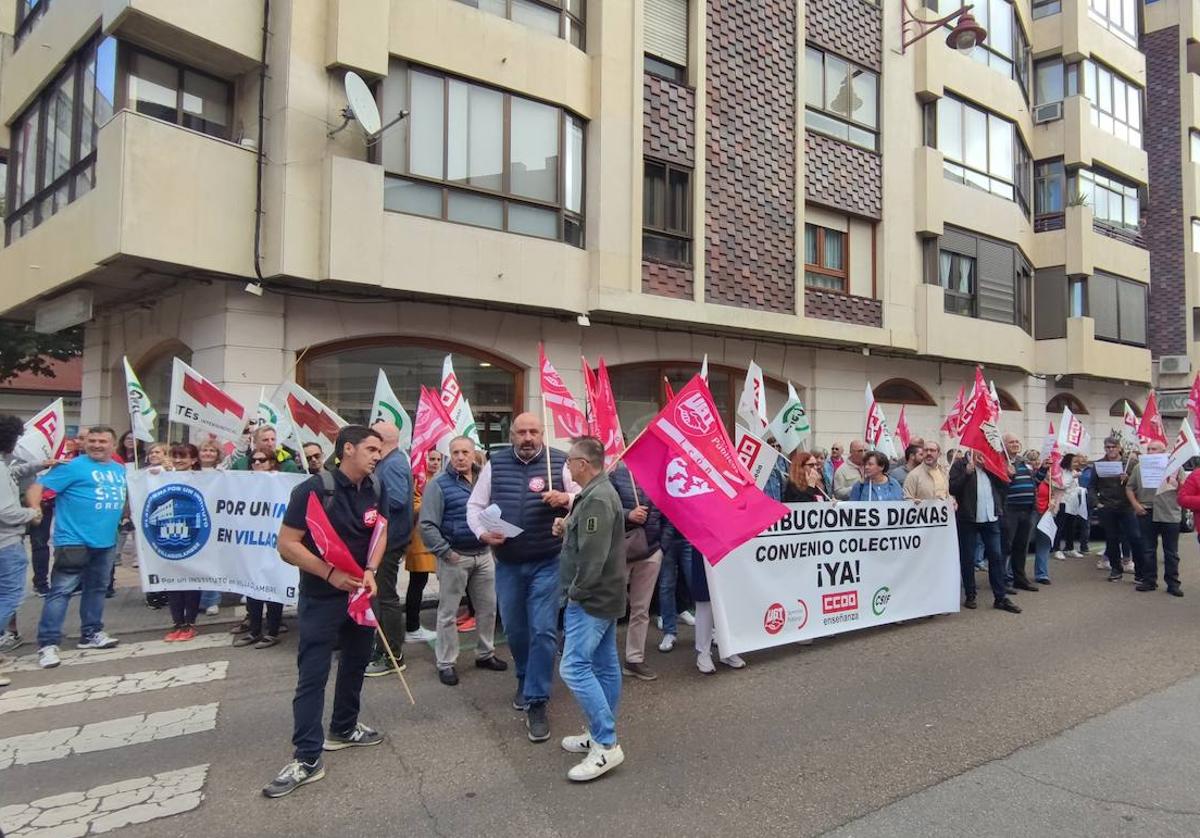 Concentración del personal laboral de la ULE