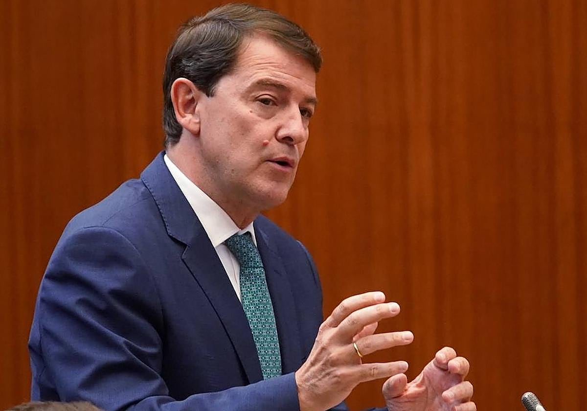 El presidente de la Junta de Castilla y León Alfonso Fernández Mañueco.