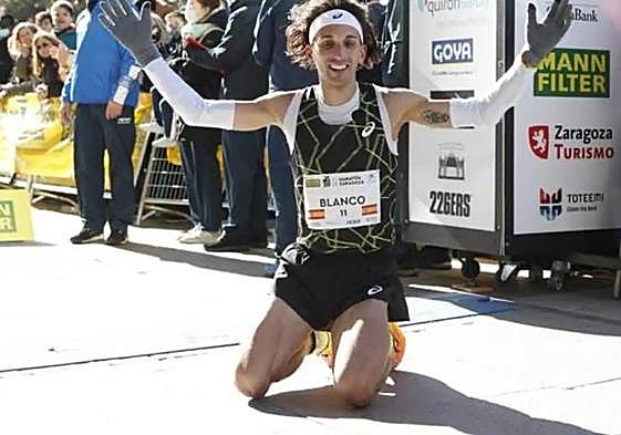 El atleta leonés Jorge Blanco.