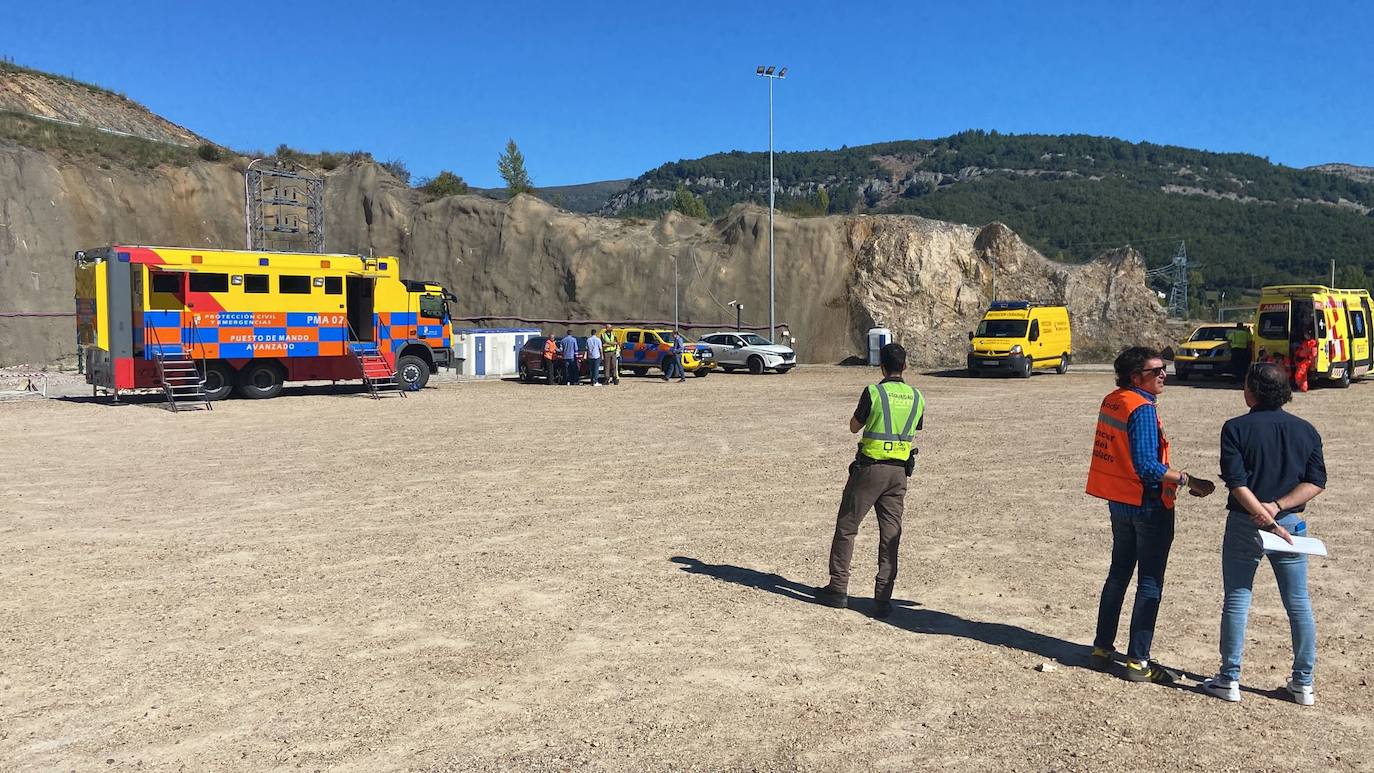 Simulacro de emergencia en la Variante de Pajares