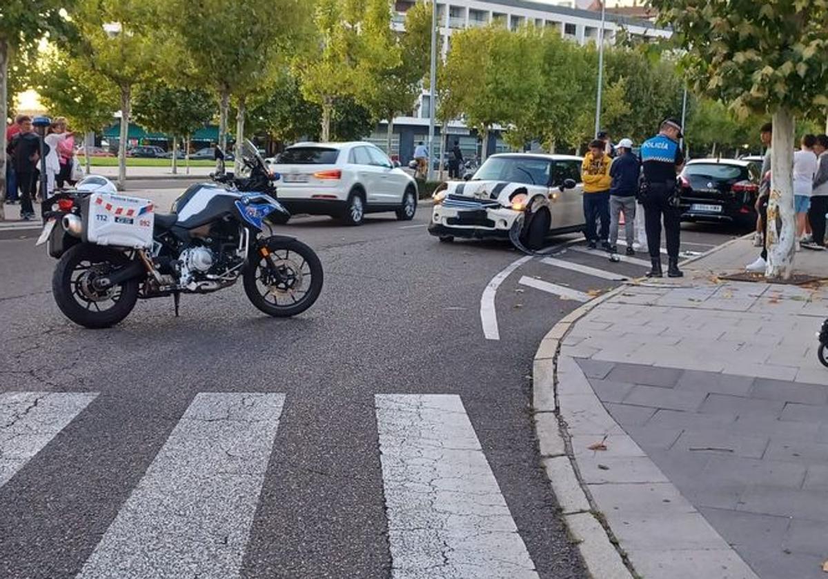 Imagen del vehículo accidentado.