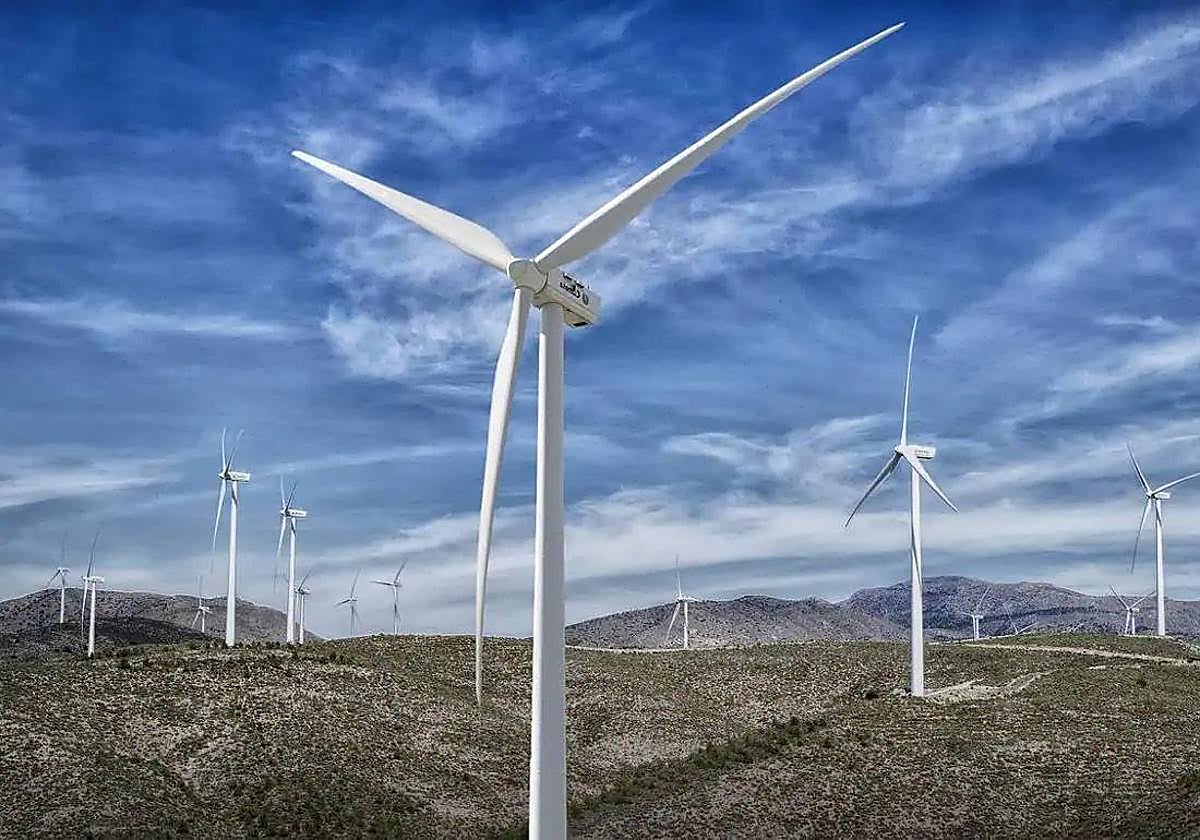 Parque de aerogeneradores.