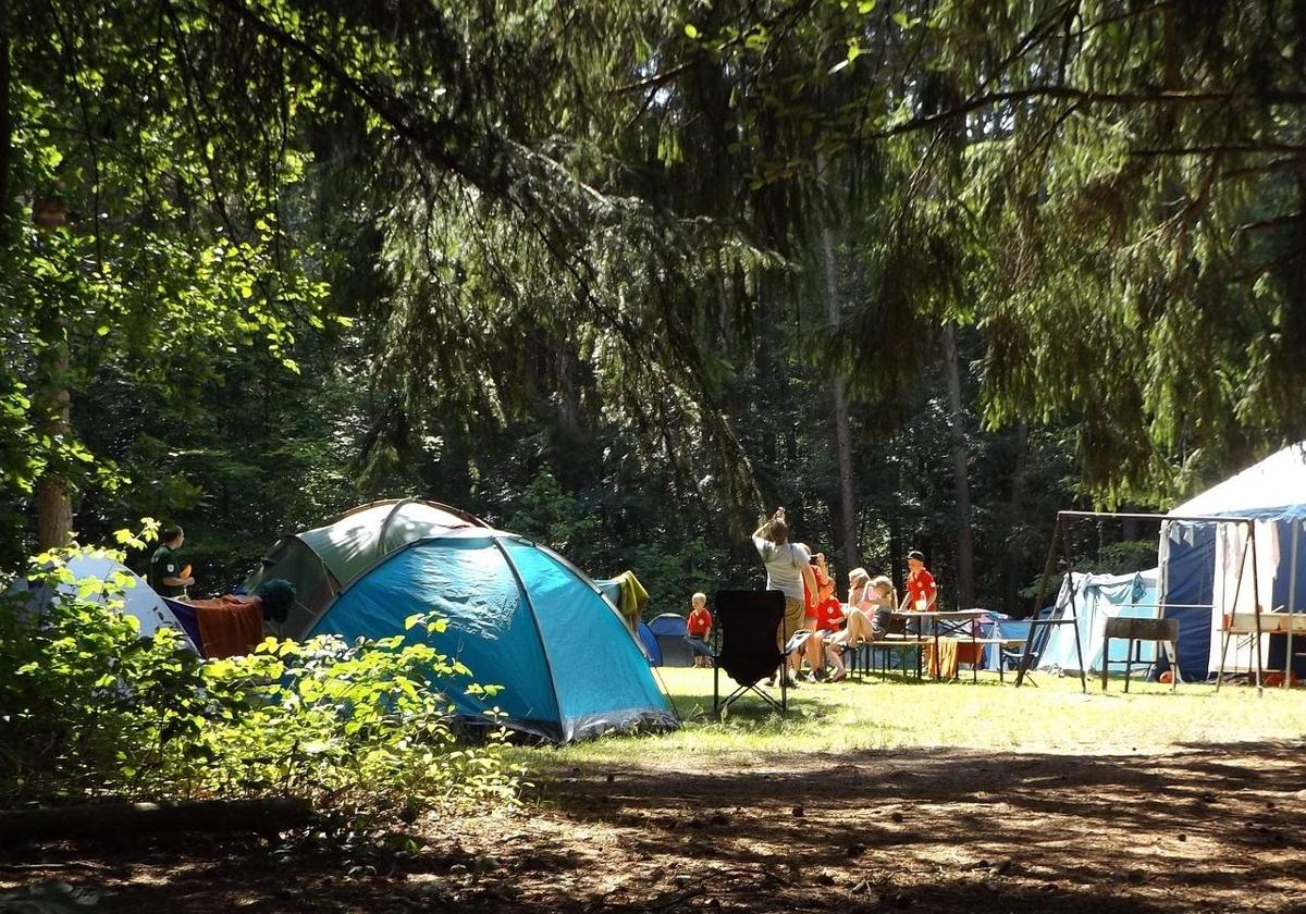 Imagen de archivo de un camping.