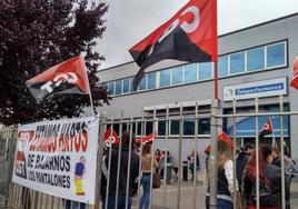 Imagen de archivo de las protestas frente a la empresa