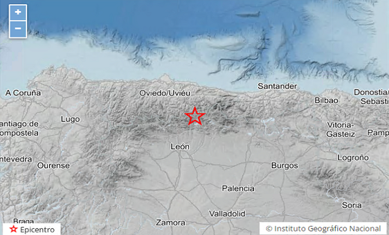 Un temblor de 3,2 sacude Puebla de Lillo