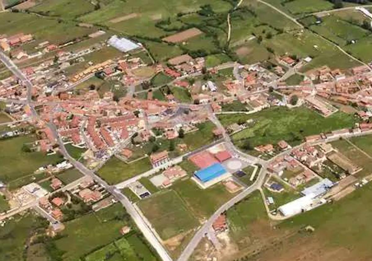 Imagen de archivo vista aérea de Sariegos.