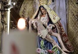 Imagen de la Virgen del Mercado, que este sábado será coronada.