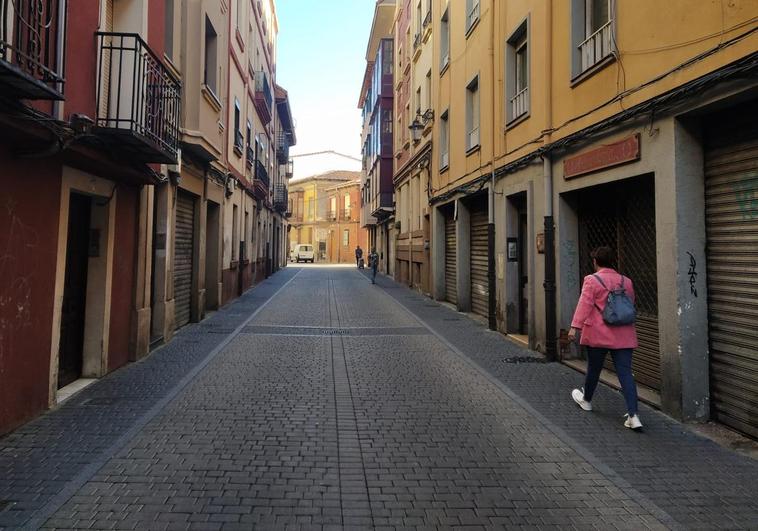 Calle Murias de Paredes, en León capital.