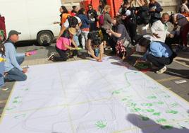 Mapa artístico elaborado para este Día Mundial de la Salud Mental en León