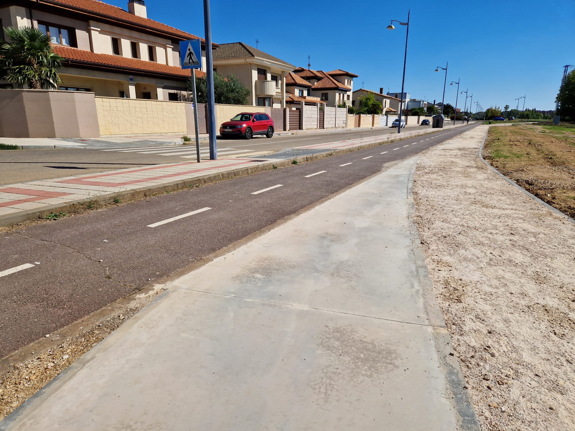 esta obra amplia los kilómetros de carril bici d ela ciudad de León.