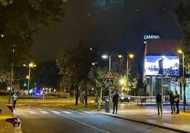 Desalojo del centro comercial Camino de la Plata de Burgos.