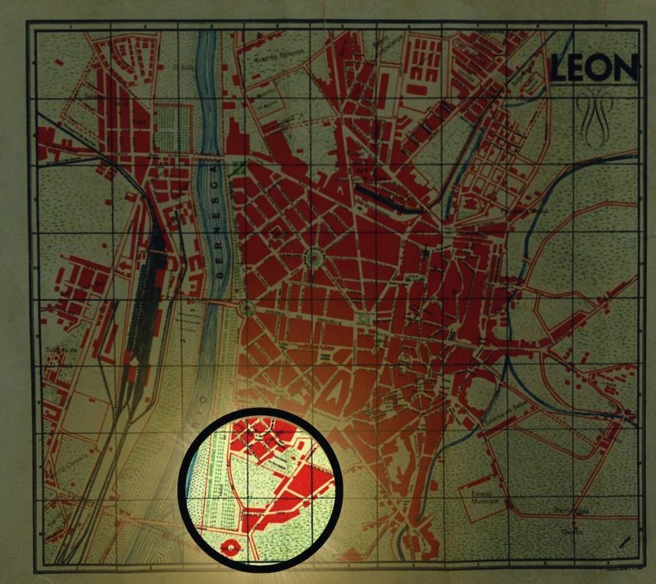 Mapa de mitad del Siglo XX (Muralla del Monasterio)