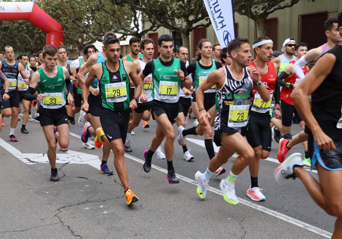 Salida y meta de los 10km de León