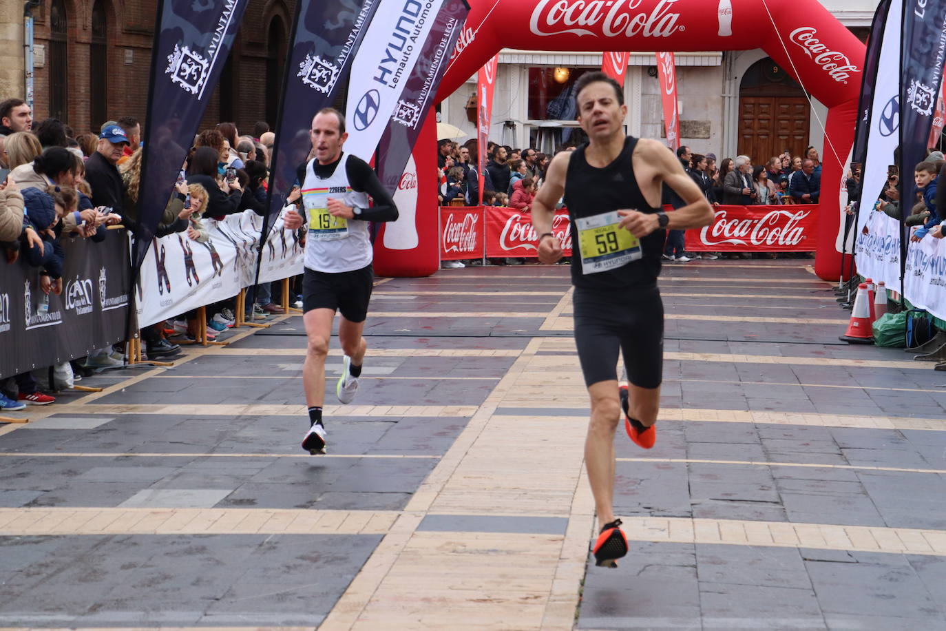 Salida y meta de los 10km de León