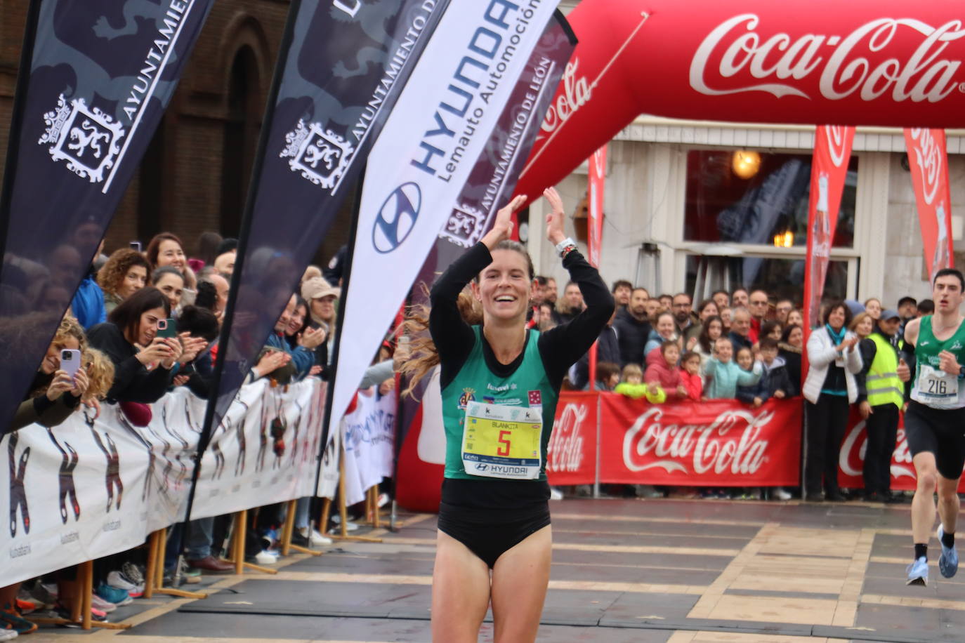 Salida y meta de los 10km de León