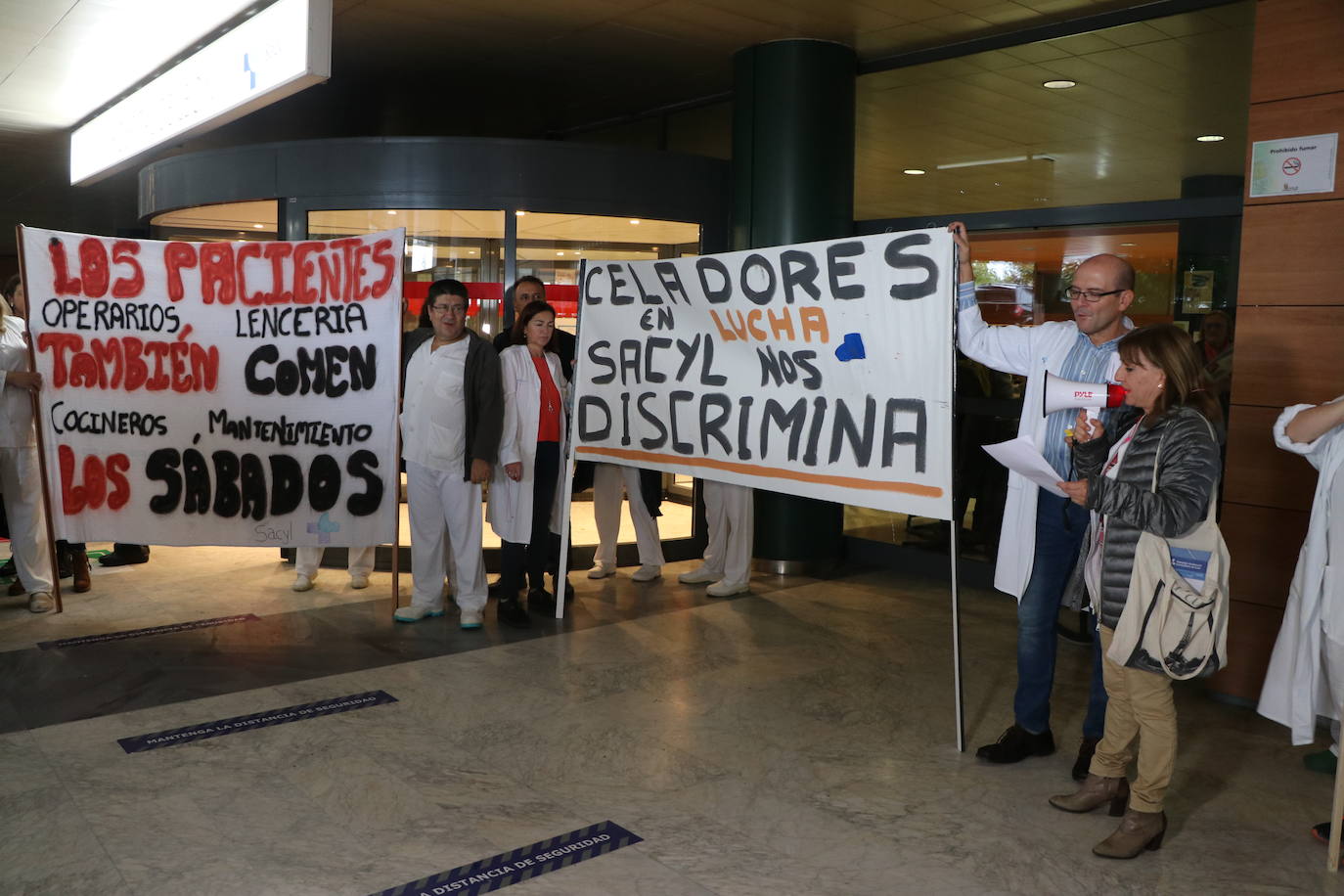 Concentración de trabajadores de Sacyl