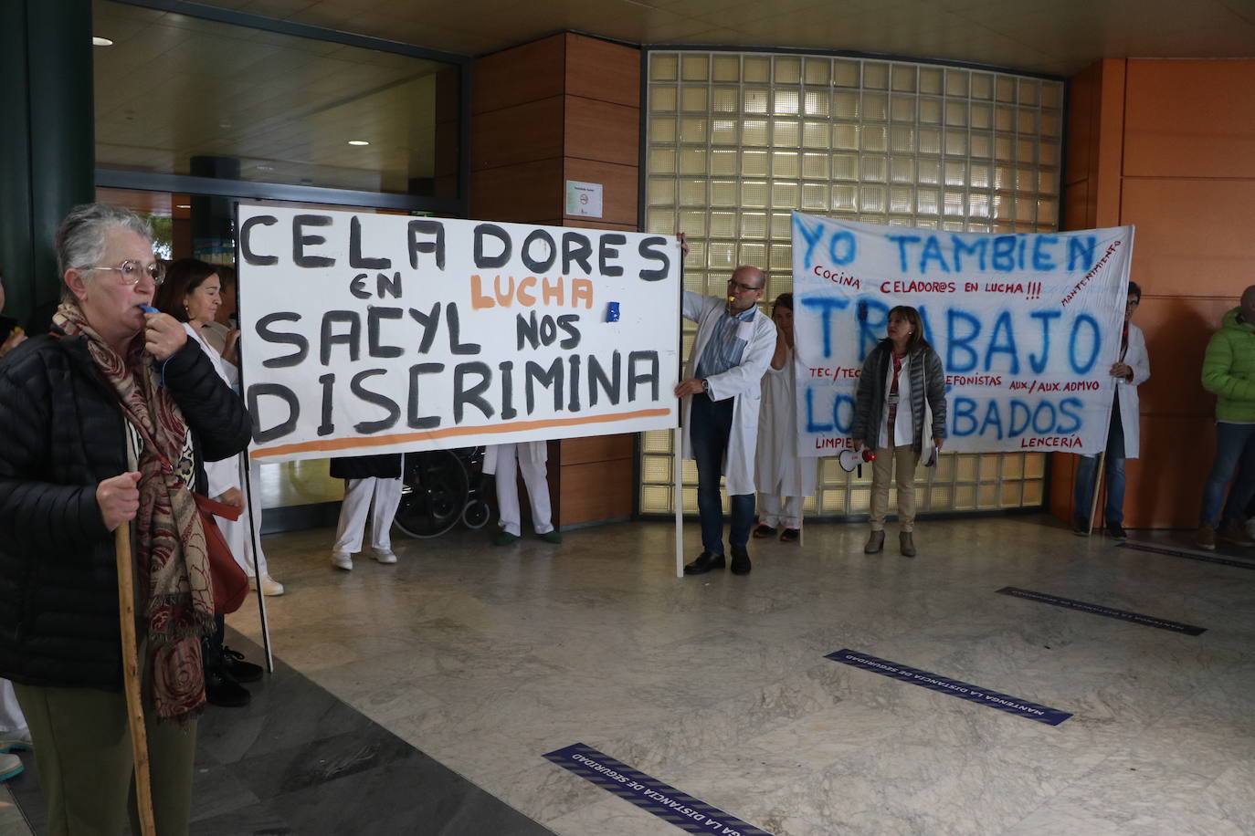 Concentración de trabajadores de Sacyl