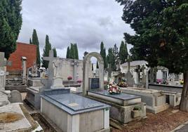 Imagen de algunas tumbas en el cementerio de León.