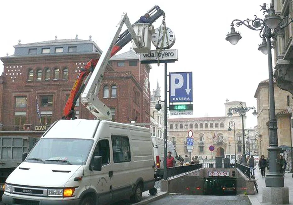 Instalación del reloj actual