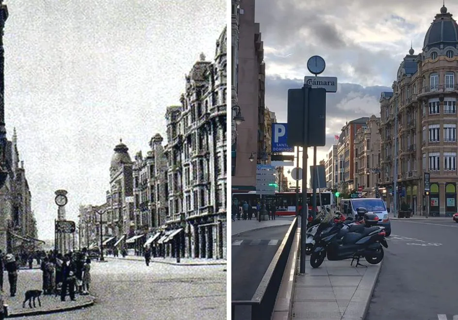 Vista de la Casa Ciriaco ( Reloj de St Domingo ) 1926