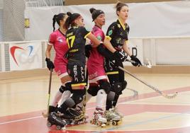 Un lance del partido entre el Bembibre HC y Vila-Sana.