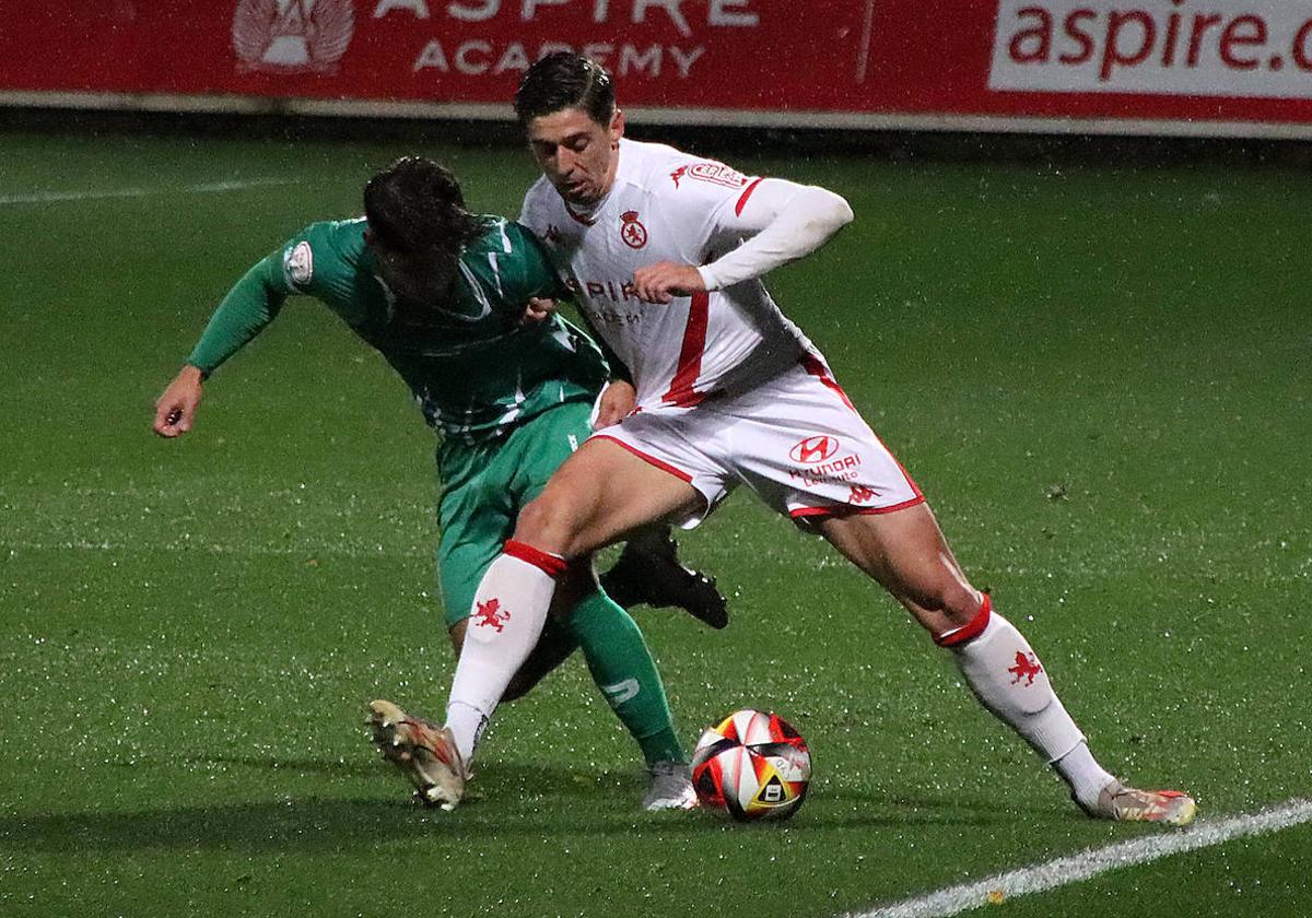 Jaume Pol, en el partido ante el Cornellá de este sábado.