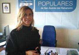 Noelia Álvarez, portavoz municipal del PP en San Andrés del Rabanedo.