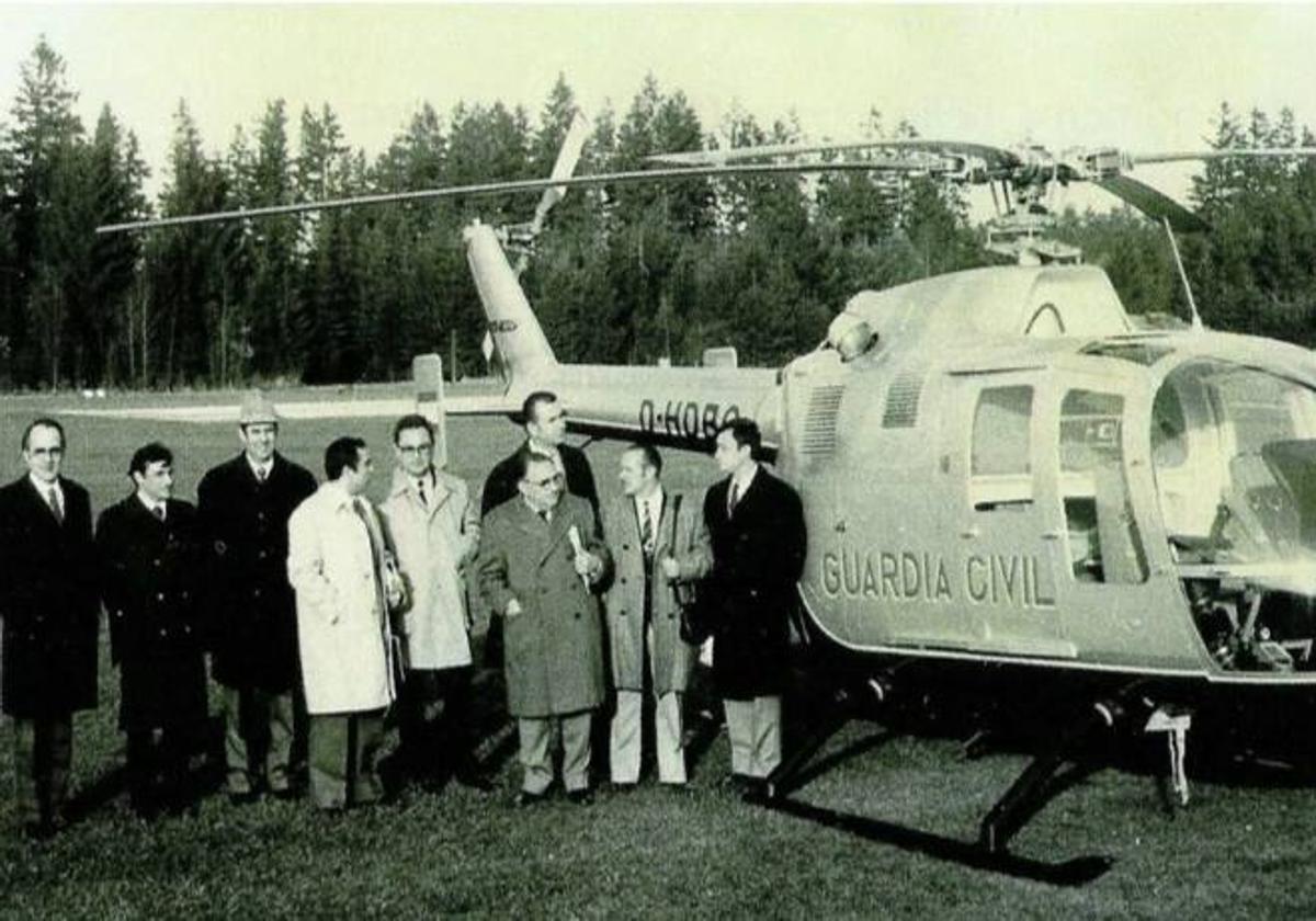 Entrega del primer helicóptero a la Guardia Civil de Alemania.