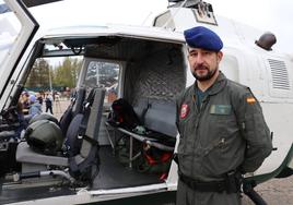 David Pereira, piloto de la Unidad Aérea de la Guardia Civil