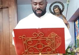 Thierry Rabenkogo Mbourou, durante su etapa en el seminario.