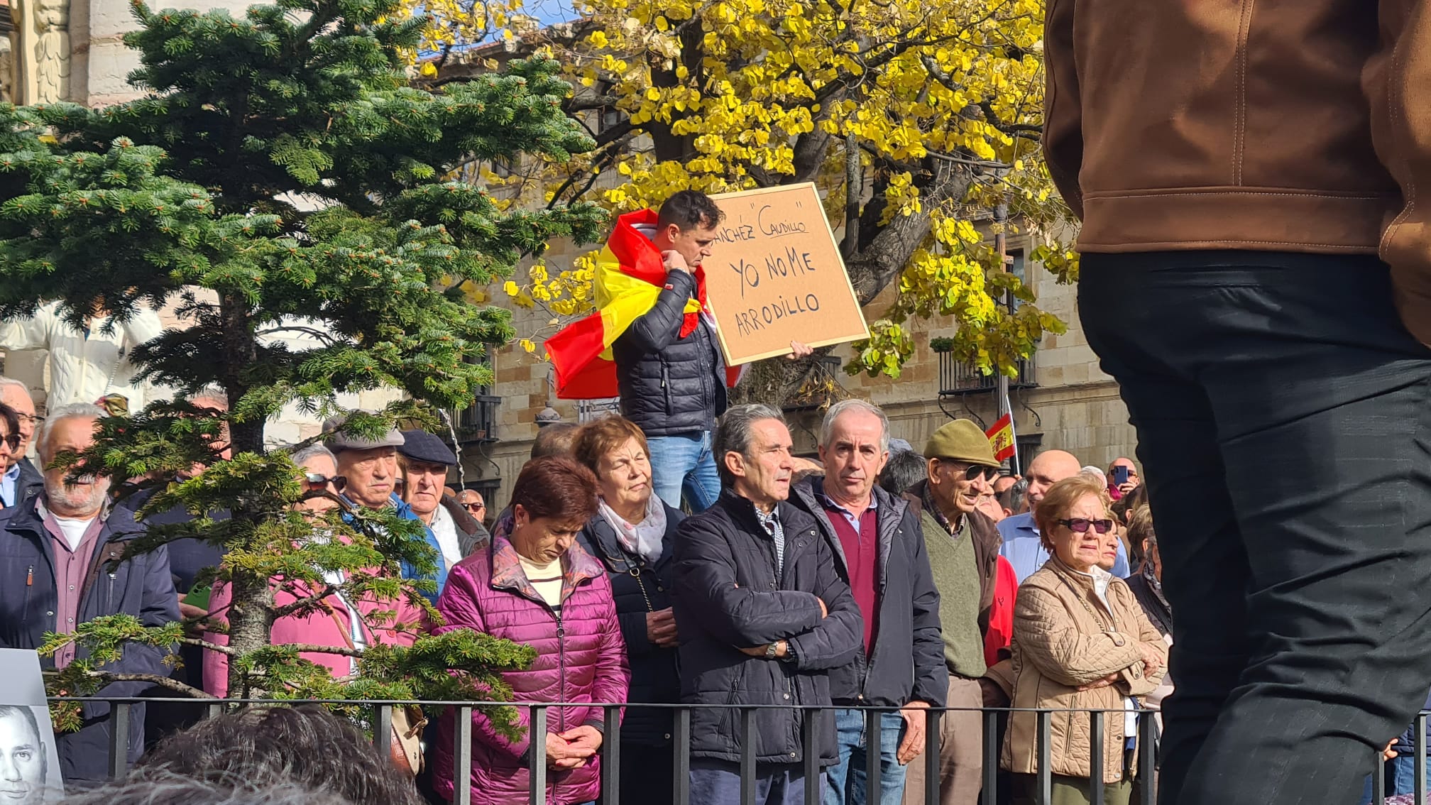 Concentración contra la amnistía en León