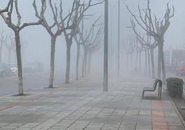 Imagen de archivo de niebla en la capital leonesa.