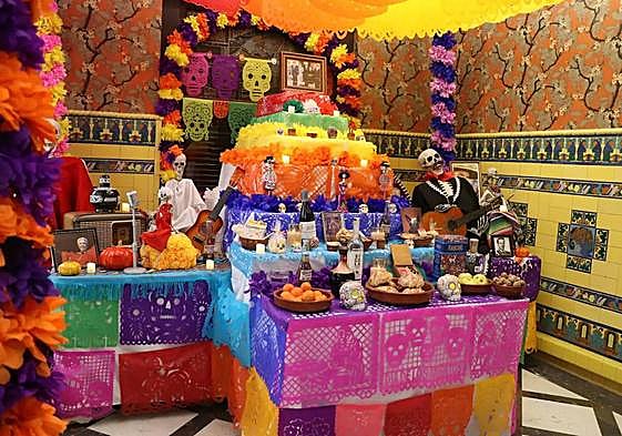 Altar de Muertos en el Museo de la Emigración Leonesa.
