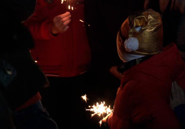 Encendido de luces navideñas en Almanza