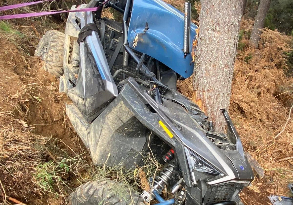 Accidente de un boogie en Foncebadón.