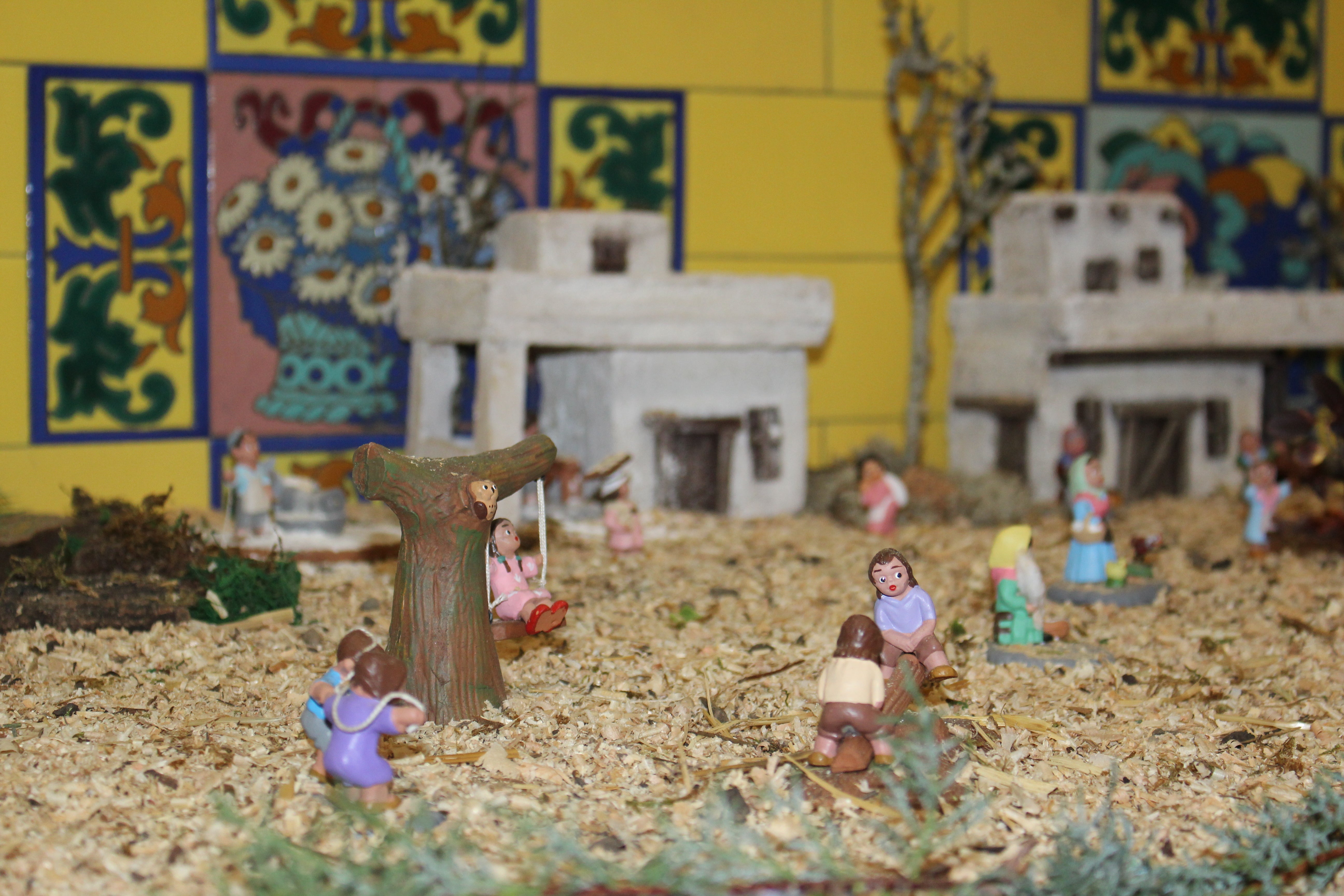 Figuras del Belén de artesanía de Alborox.
