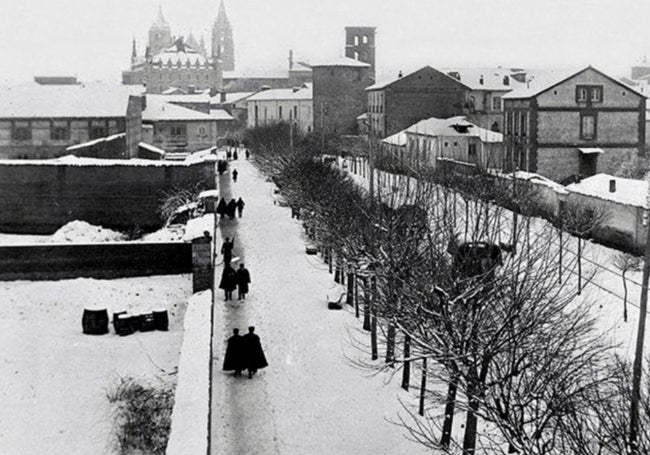 Paseo de las Moreras . Actual Avenida Ordoño II (1860)