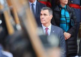 Pedro Sánchez en la sesión de apertura de las Cortes Generales el 29 de noviembre.