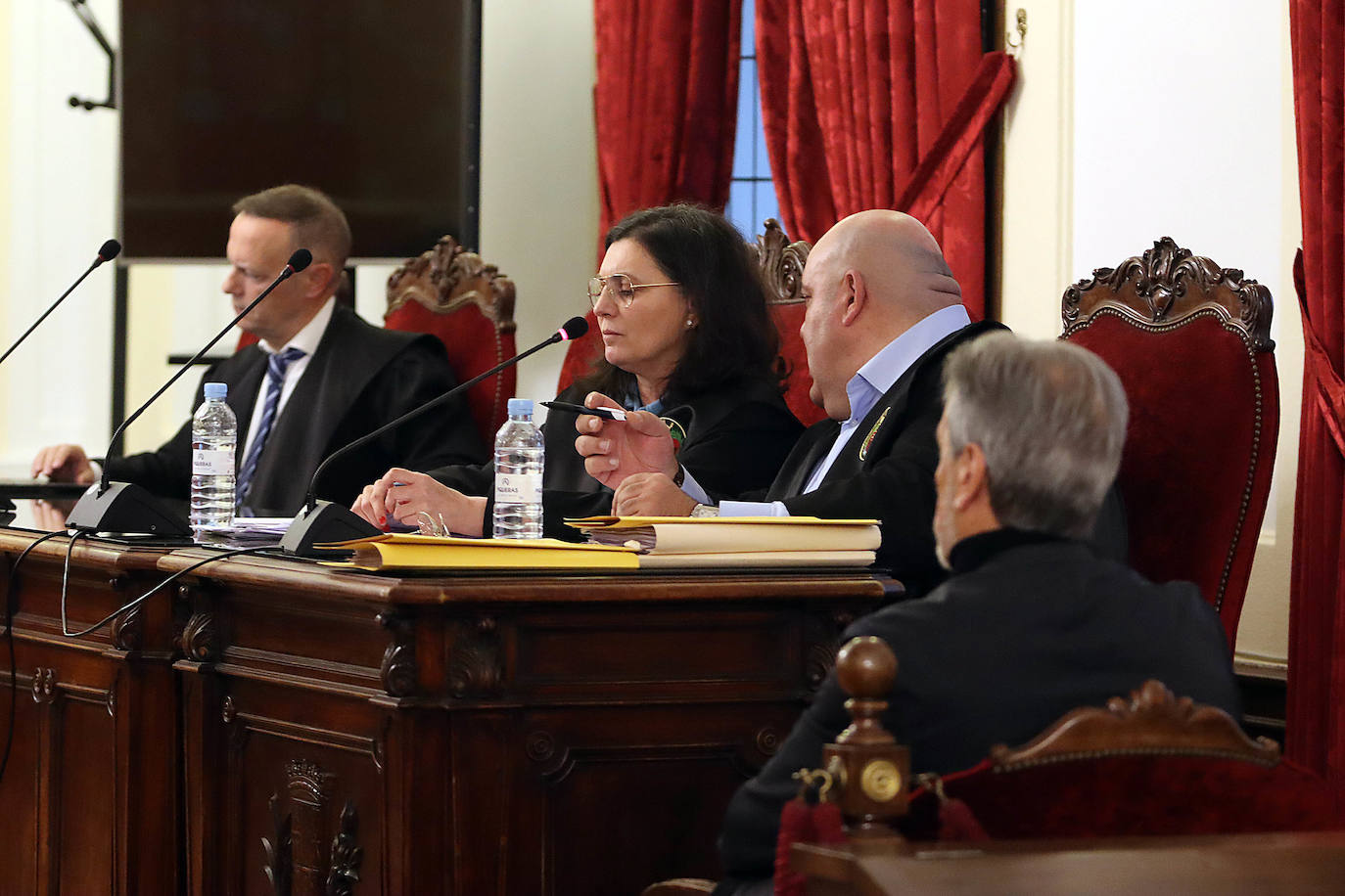 El exconcejal de Ponferrada, Pedro Muñoz, durante la primera sesión del juicio