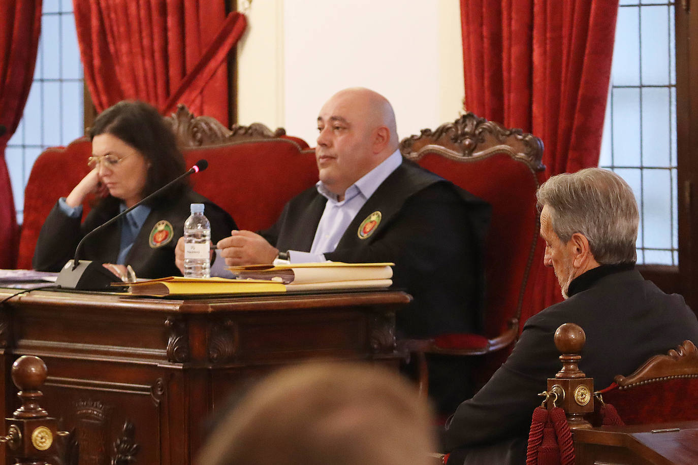 El exconcejal de Ponferrada, Pedro Muñoz, durante la primera sesión del juicio