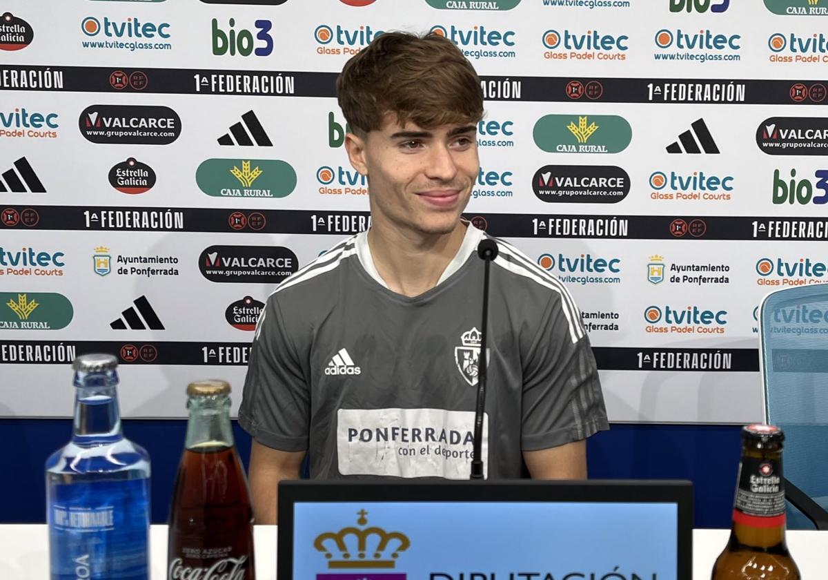 Josep Cerdà, en la sala de prensa de El Toralín.