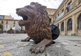 Escultura en la capital leonesa.