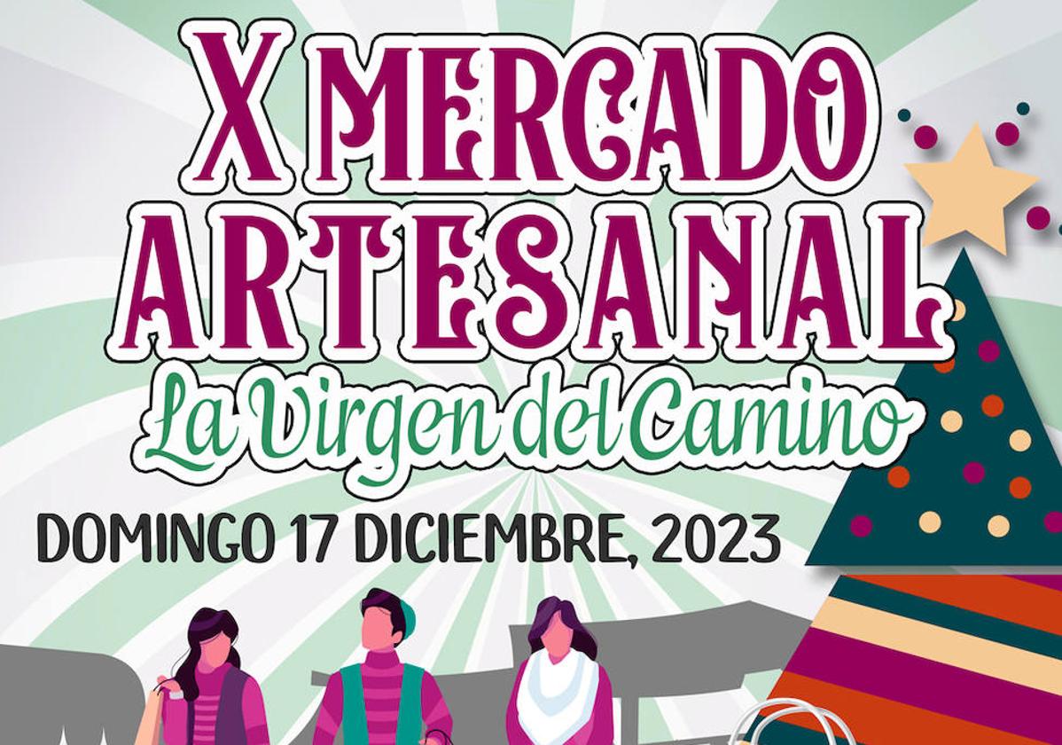 Cartel X Mercado artesanal La Virgen del Camino