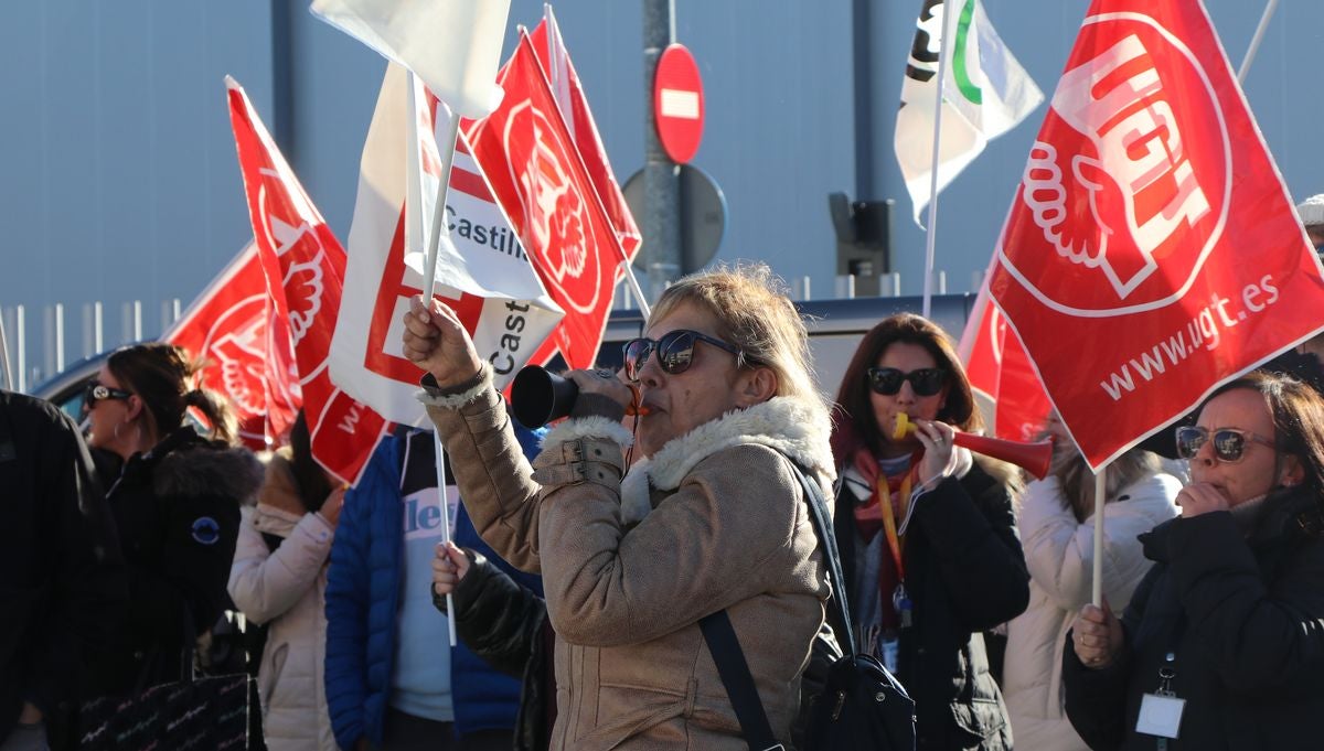 Movilizaciones de los trabajadores del Centro Estrada de León