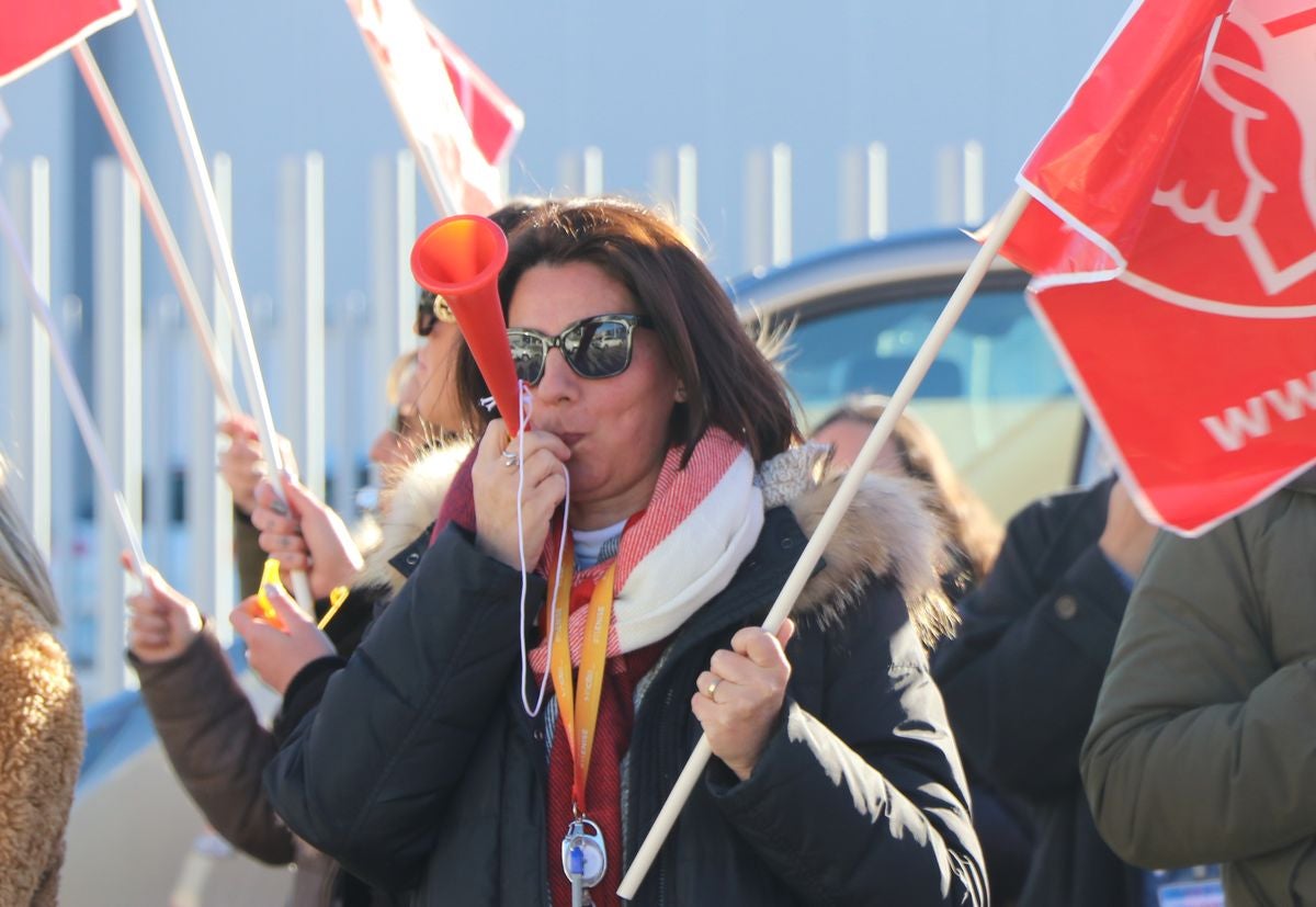 Movilizaciones de los trabajadores del Centro Estrada de León