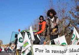 Manifestación agraria en noviembre en León.