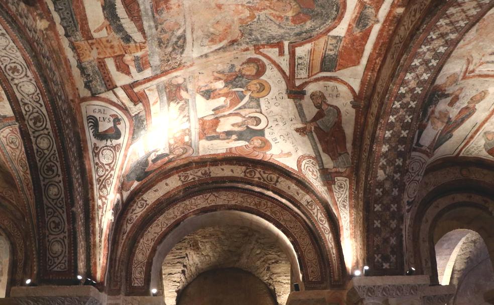 Restauración de las pinturas del Panteón Real de San Isidoro.