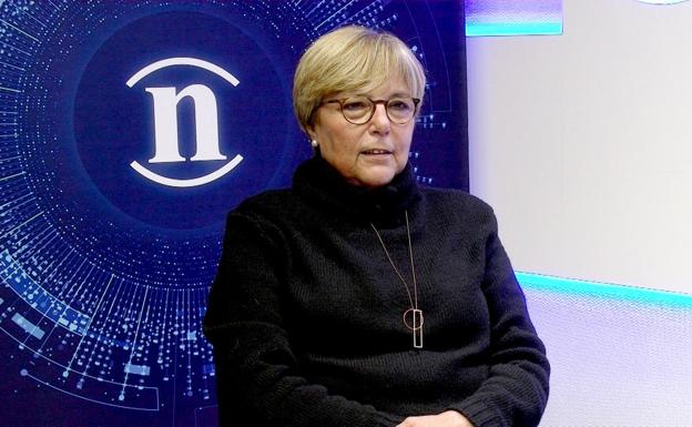 Mari Carmen Mallo, alcaldesa de Murias de Paredes, en la redacción de leonoticias. 