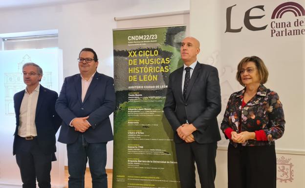 Presentación del XX Ciclo de Músicas Históricas de León que acogerá el Auditorio desde este 23 de enero.